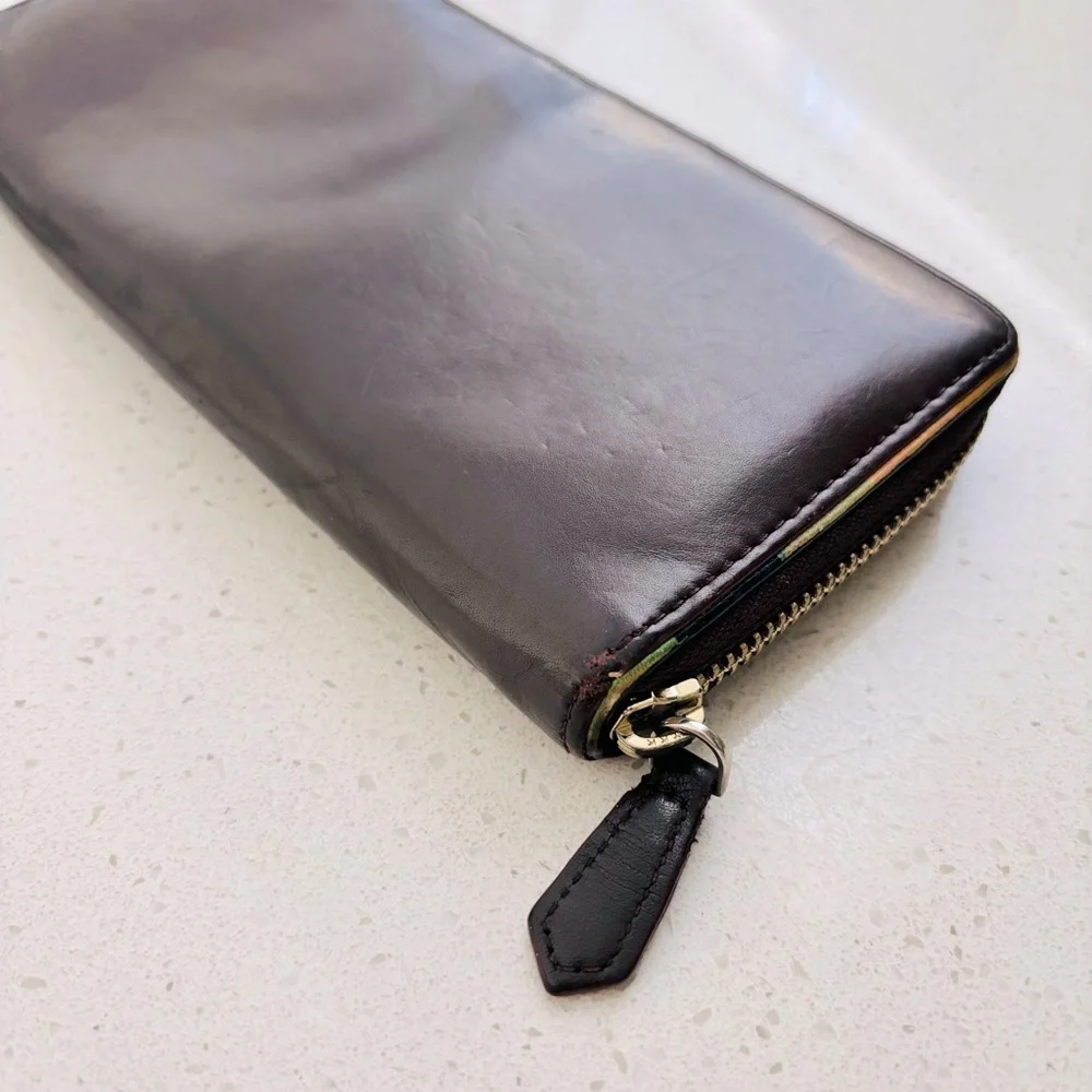 Paul Smith Authentic Leather long wallet‎ artist stripe wine red Men’s